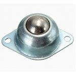 HR0244-6 Round Ball Caster Silver Metal Bull Wheel 